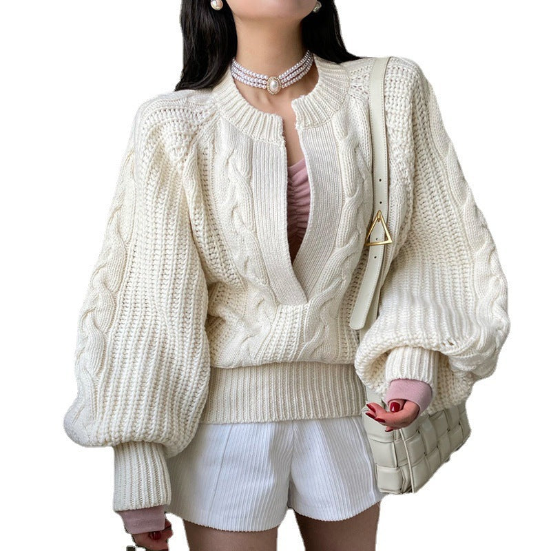 The Cardwell Elegant Korean Style Loose Knit Pullover Sweater-Autumn/Winter Fashion eprolo