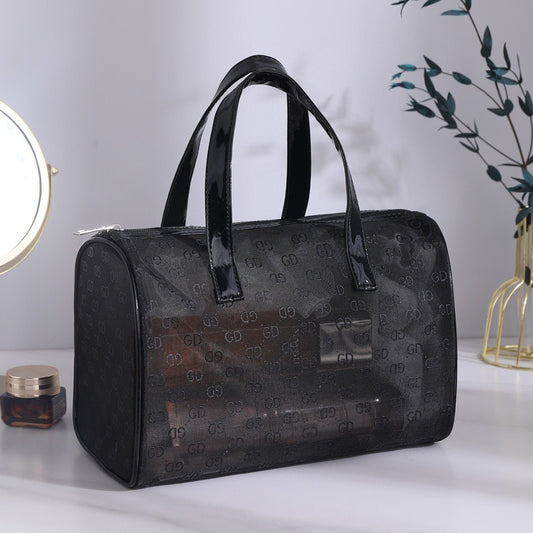 New Mesh Handbag Female Light Luxury Portable Large-Capacity Washroom Makeup Bag Multifunctional Storage Bag - House of Cardwell