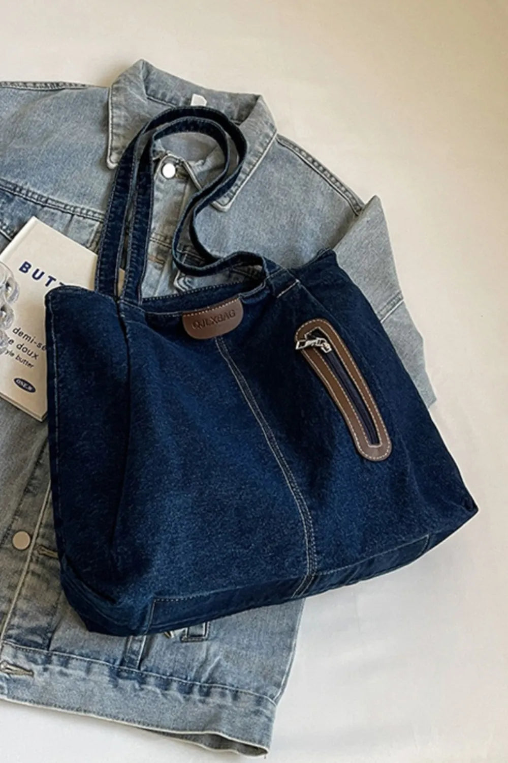 H.O.C. Medium-Size Denim Tote Bag eprolo