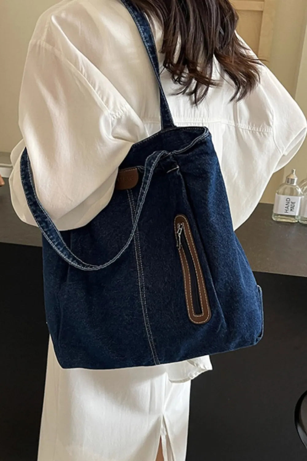 H.O.C. Medium-Size Denim Tote Bag eprolo