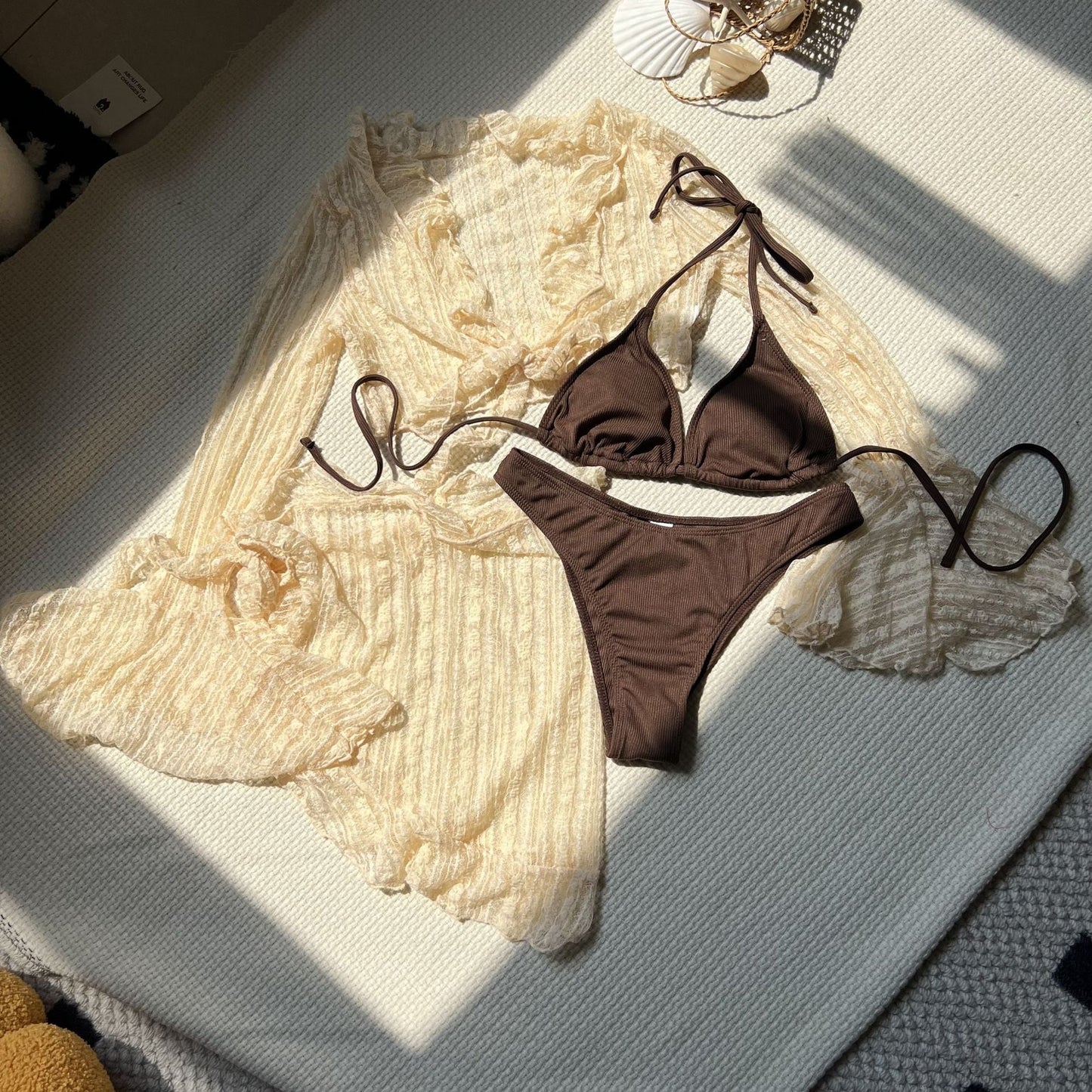 The Baja Lace Mesh 4-Piece Bikini Swimsuit Set eprolo