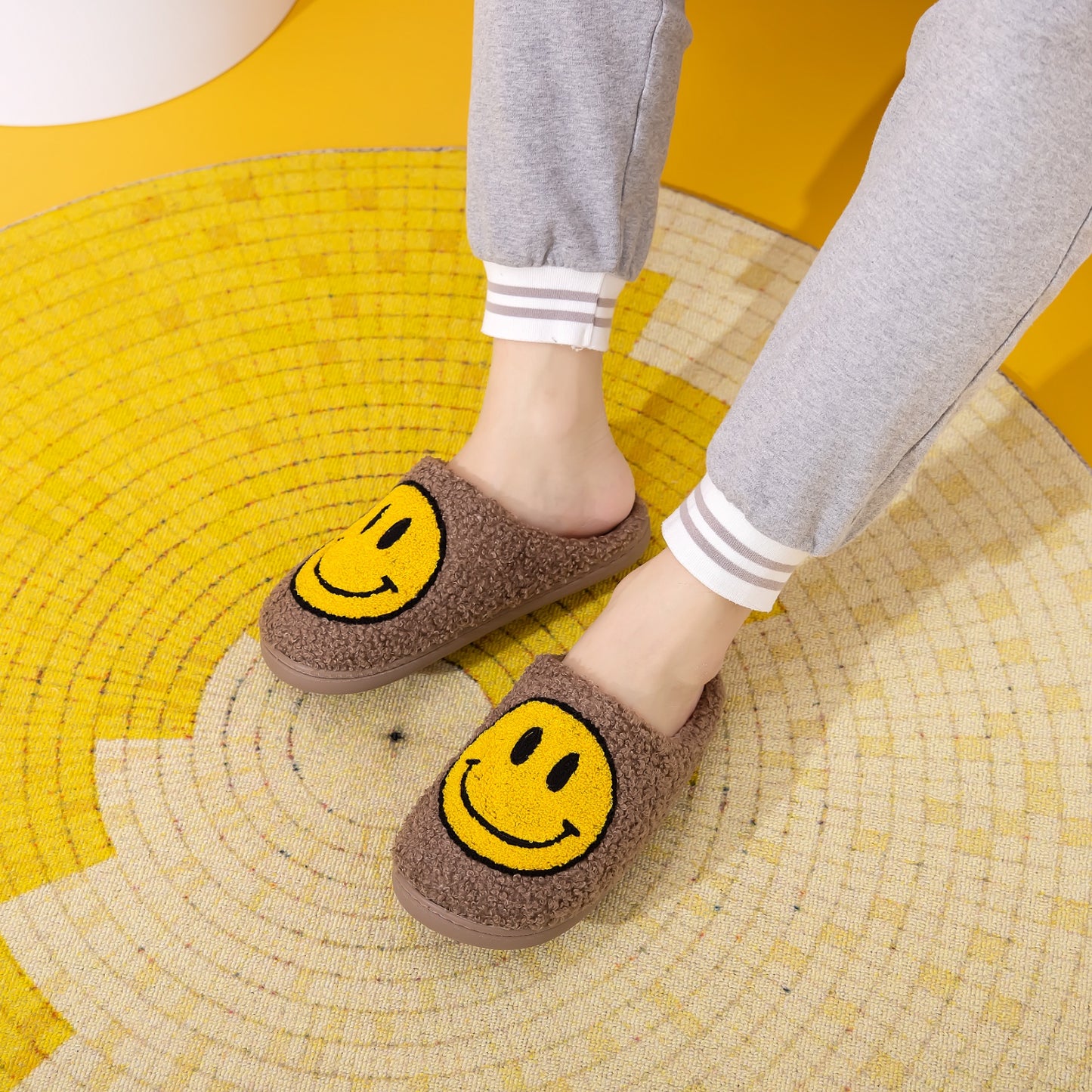 Melody Smiley Face Slippers - House of Cardwell