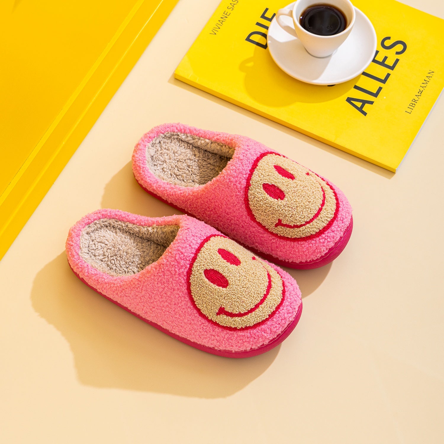 Melody Smiley Face Slippers - House of Cardwell