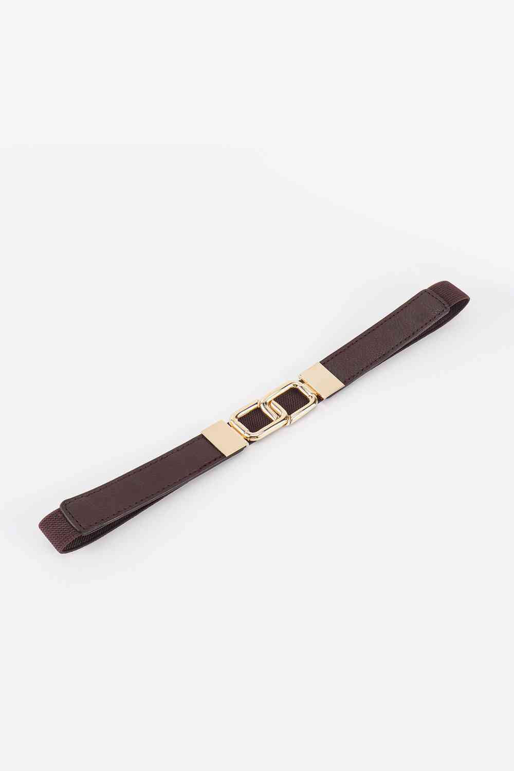 Geometric Double Buckle Elastic Belt - House of Cardwell