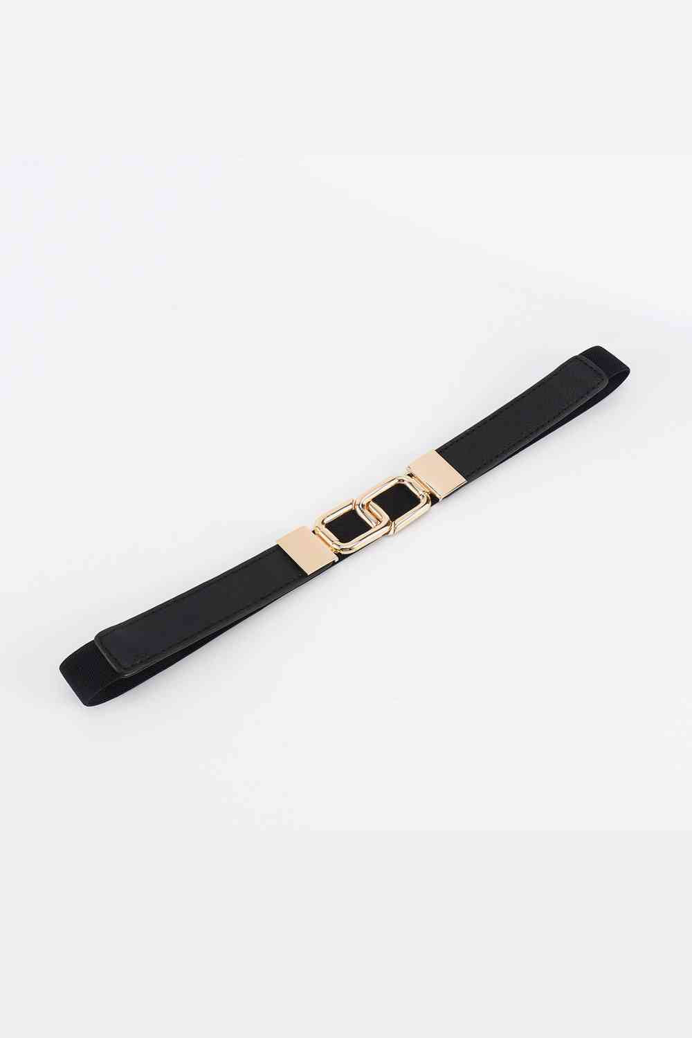 Geometric Double Buckle Elastic Belt - House of Cardwell