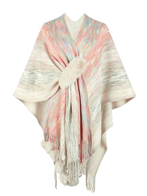 Heathered Fringe Hem Poncho - House of Cardwell