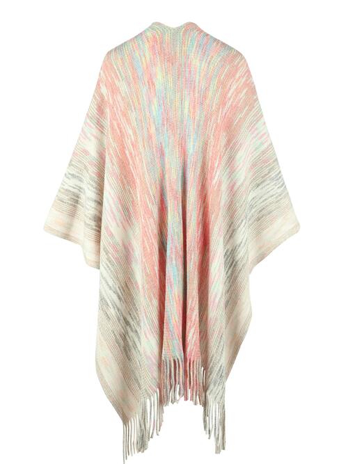 Heathered Fringe Hem Poncho - House of Cardwell