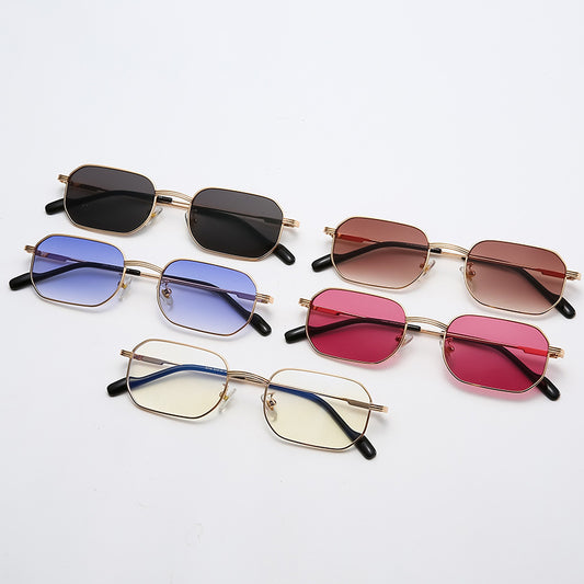 Square Color Small Glasses New Sunglasses European And American Street Hip-Hop Personality Sunglasses eprolo